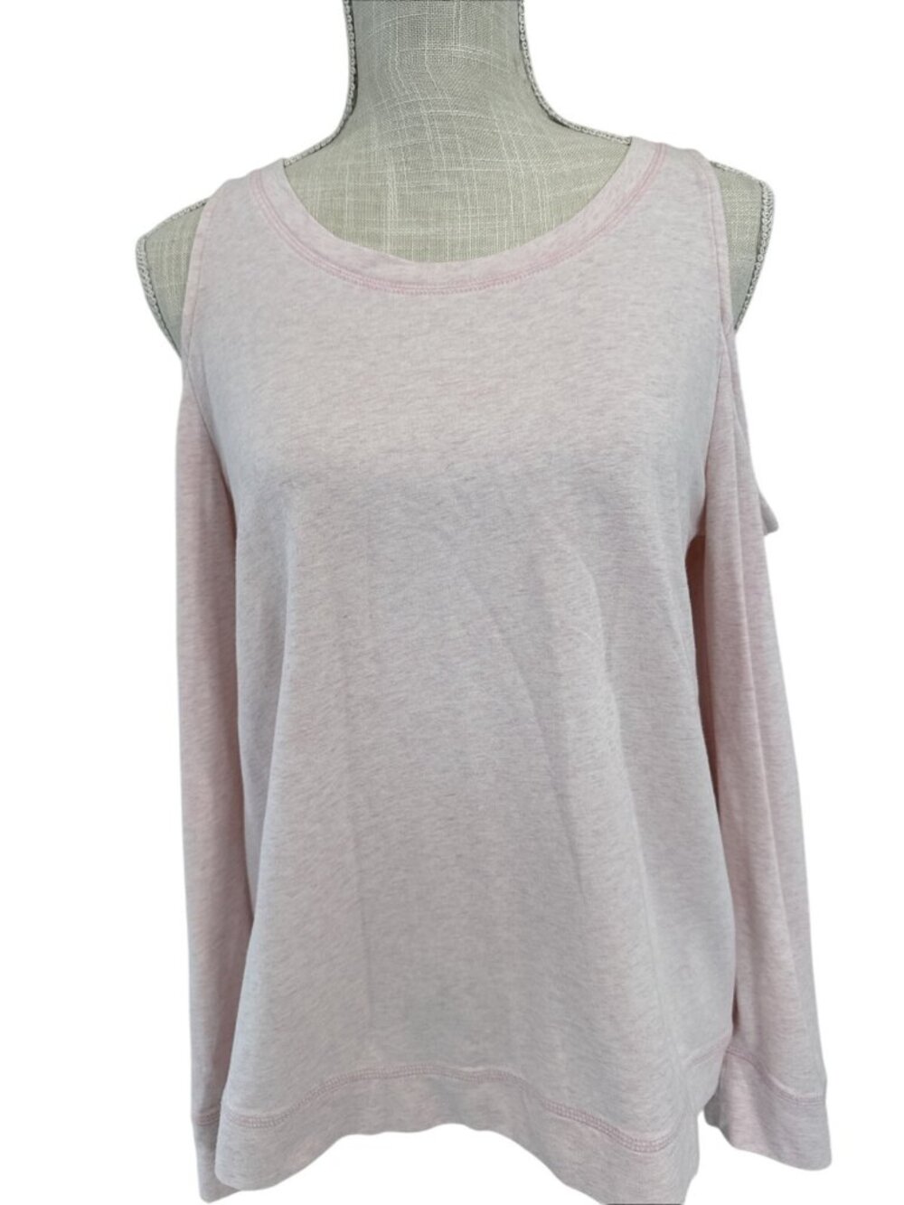 Lilly Pulitzer Cold Shoulder Pink Long Sleeve Top W/Pineapple Embellishments M
